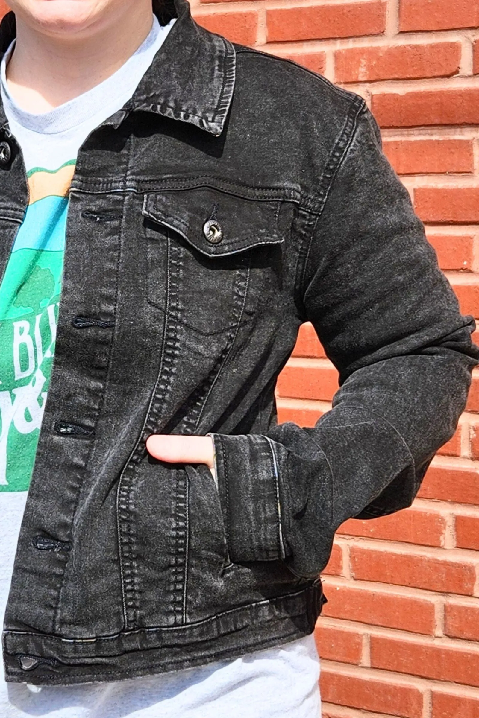 Classic Black Denim Jacket
