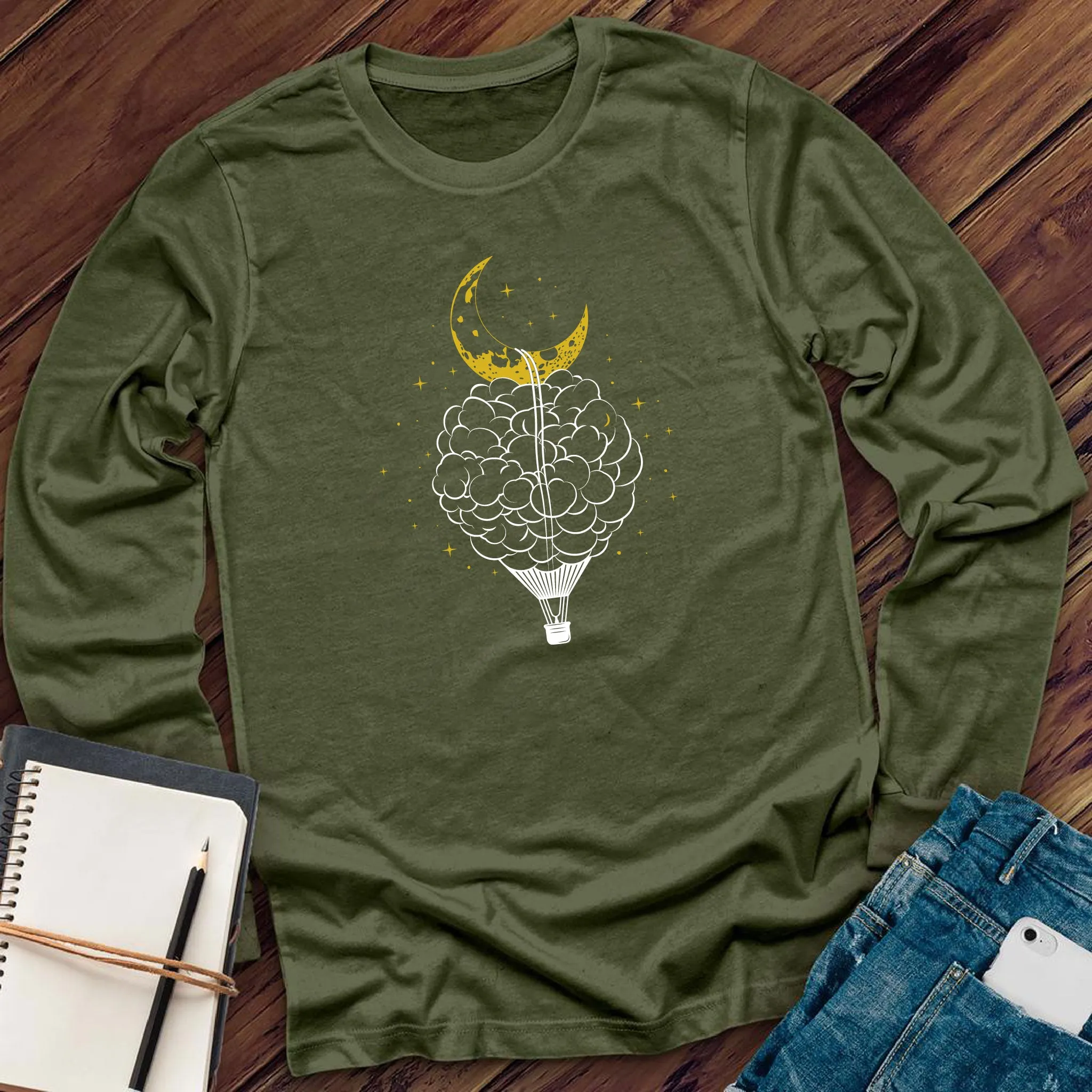 Cloud Hot Air Balloon Long Sleeve