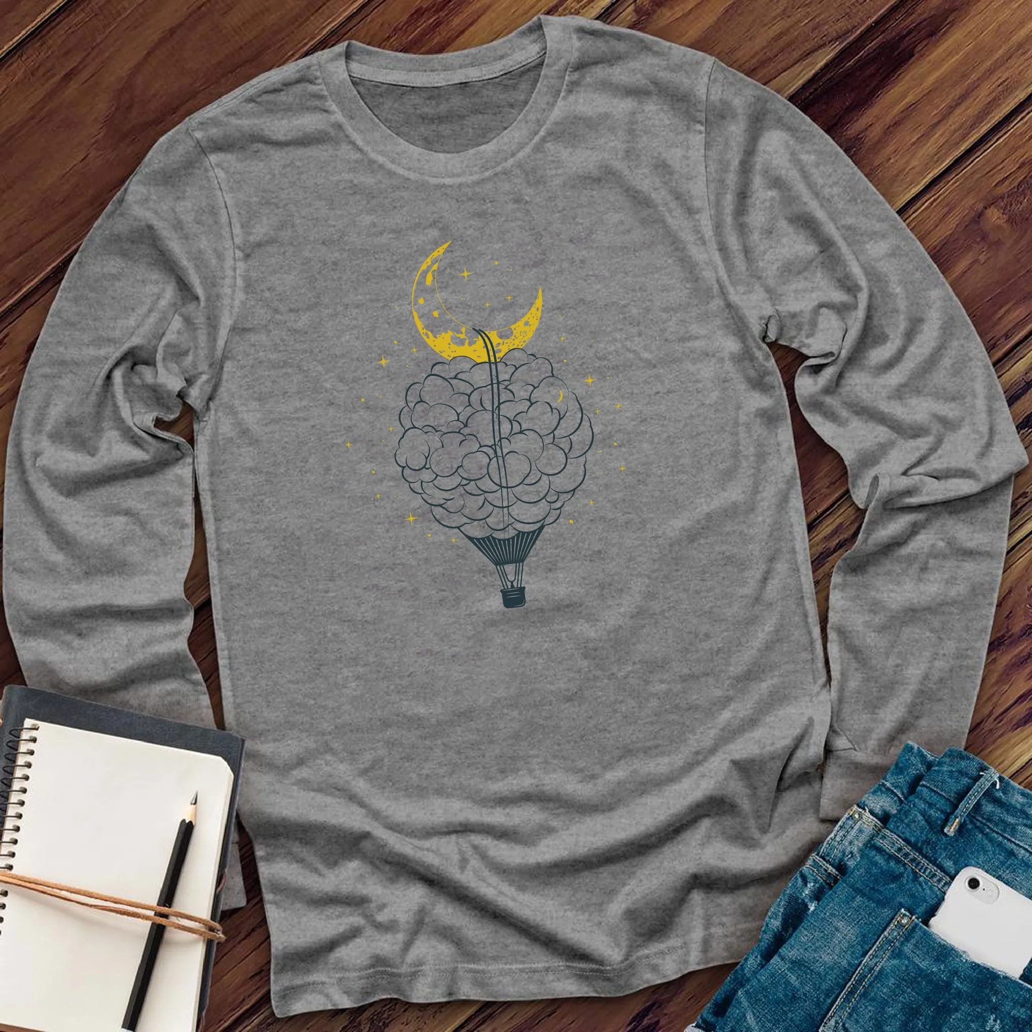 Cloud Hot Air Balloon Long Sleeve