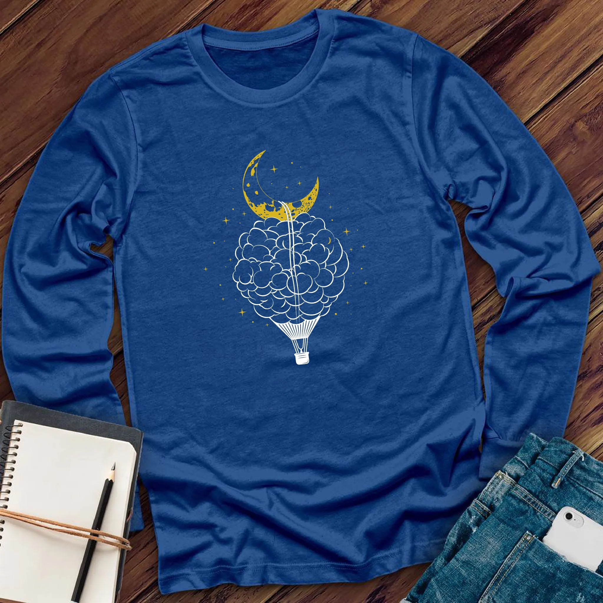 Cloud Hot Air Balloon Long Sleeve
