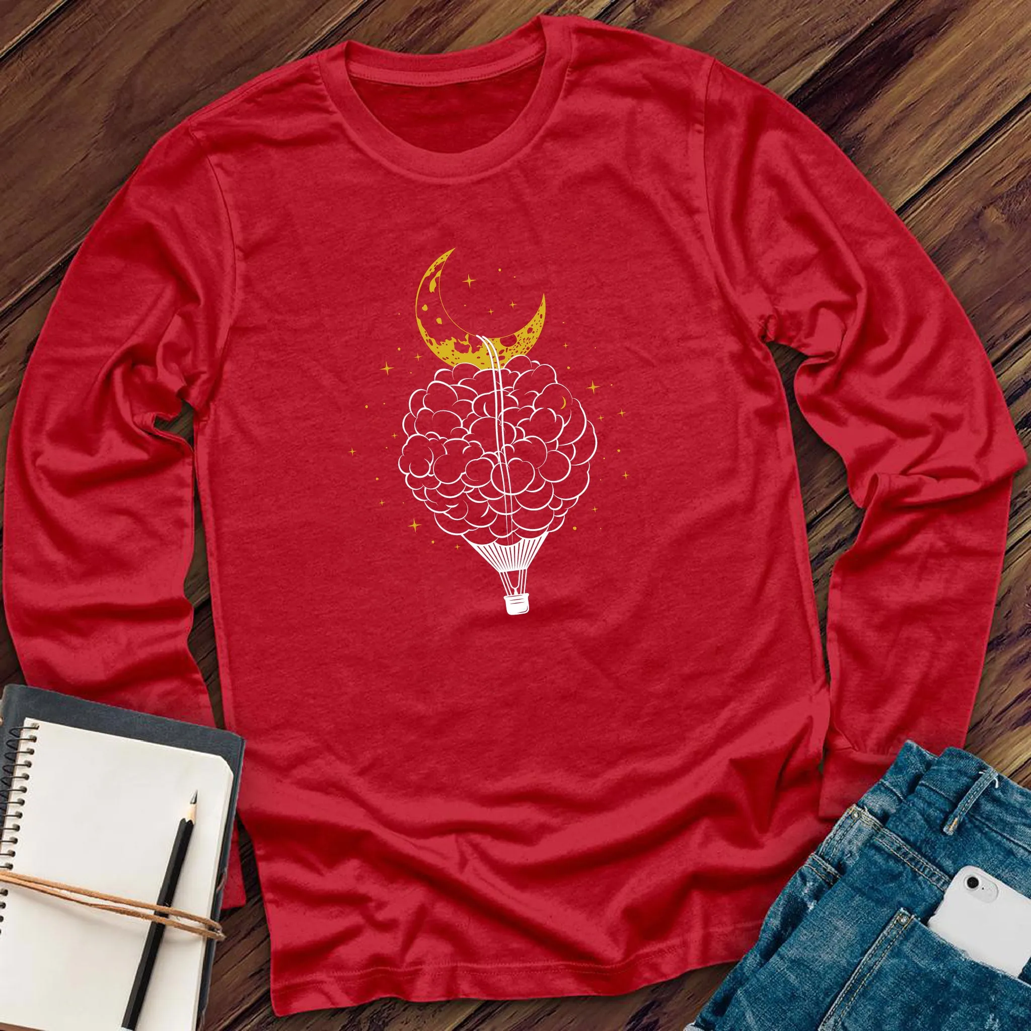 Cloud Hot Air Balloon Long Sleeve