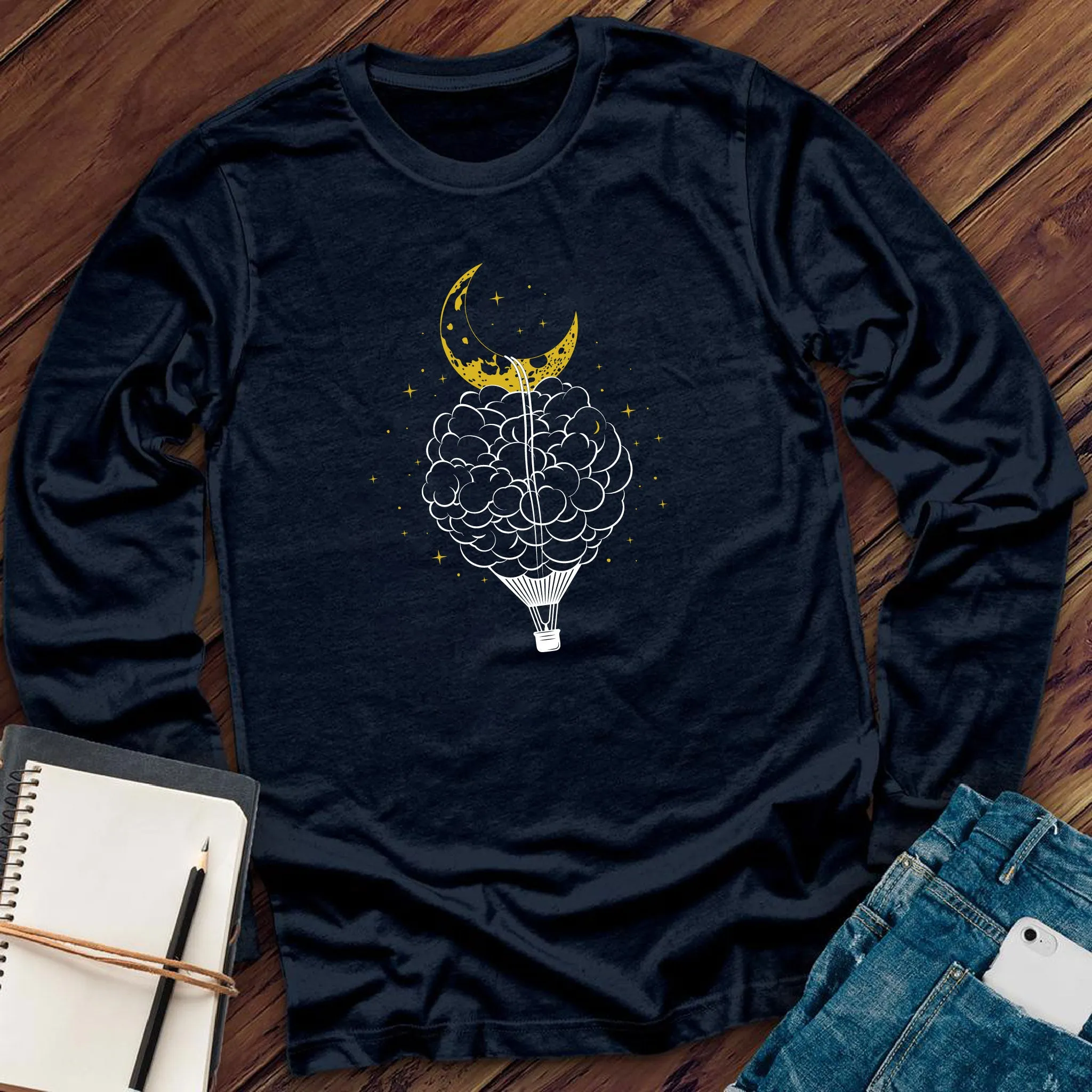 Cloud Hot Air Balloon Long Sleeve