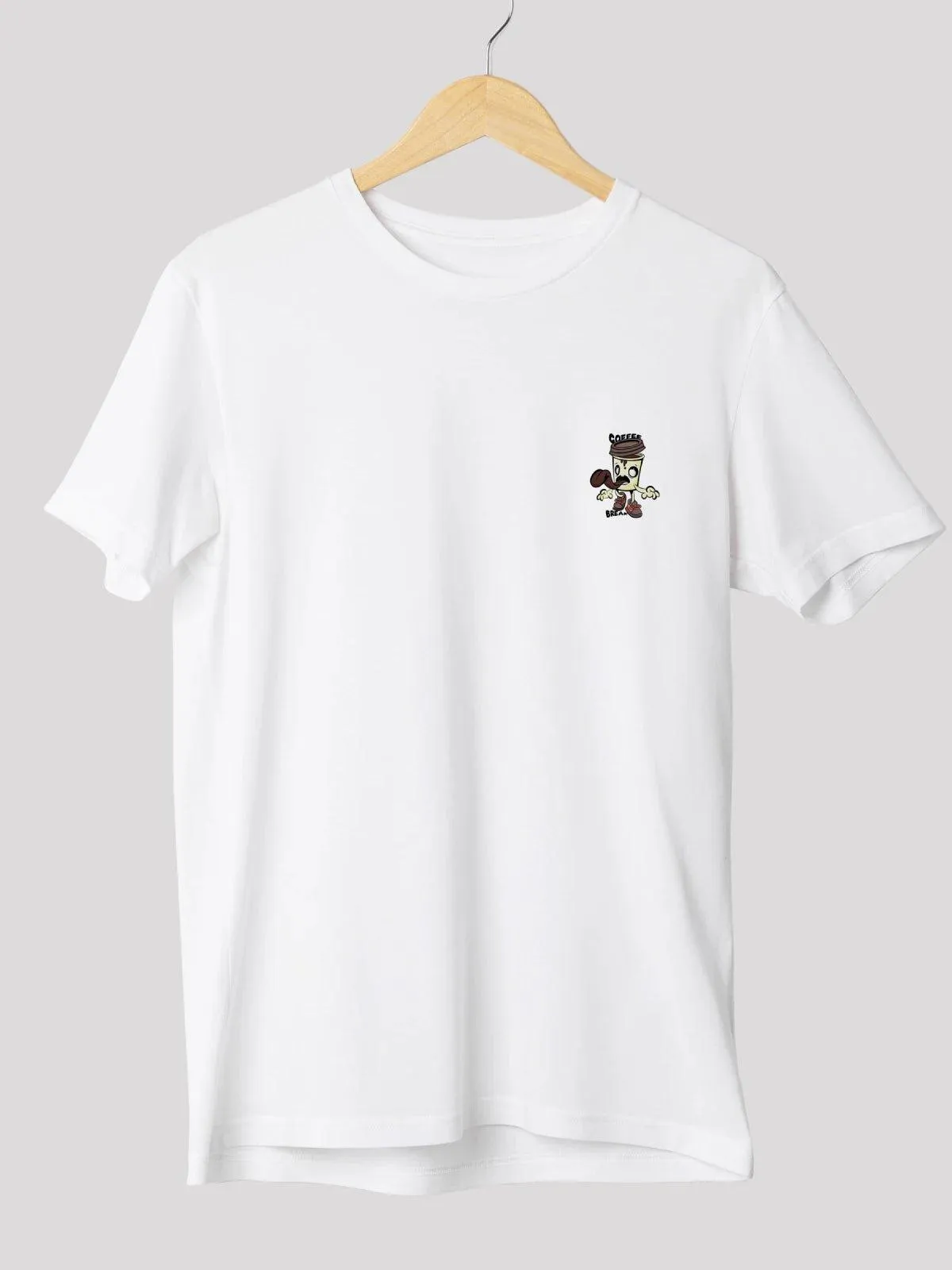 Coffee Break White Unisex T-Shirts
