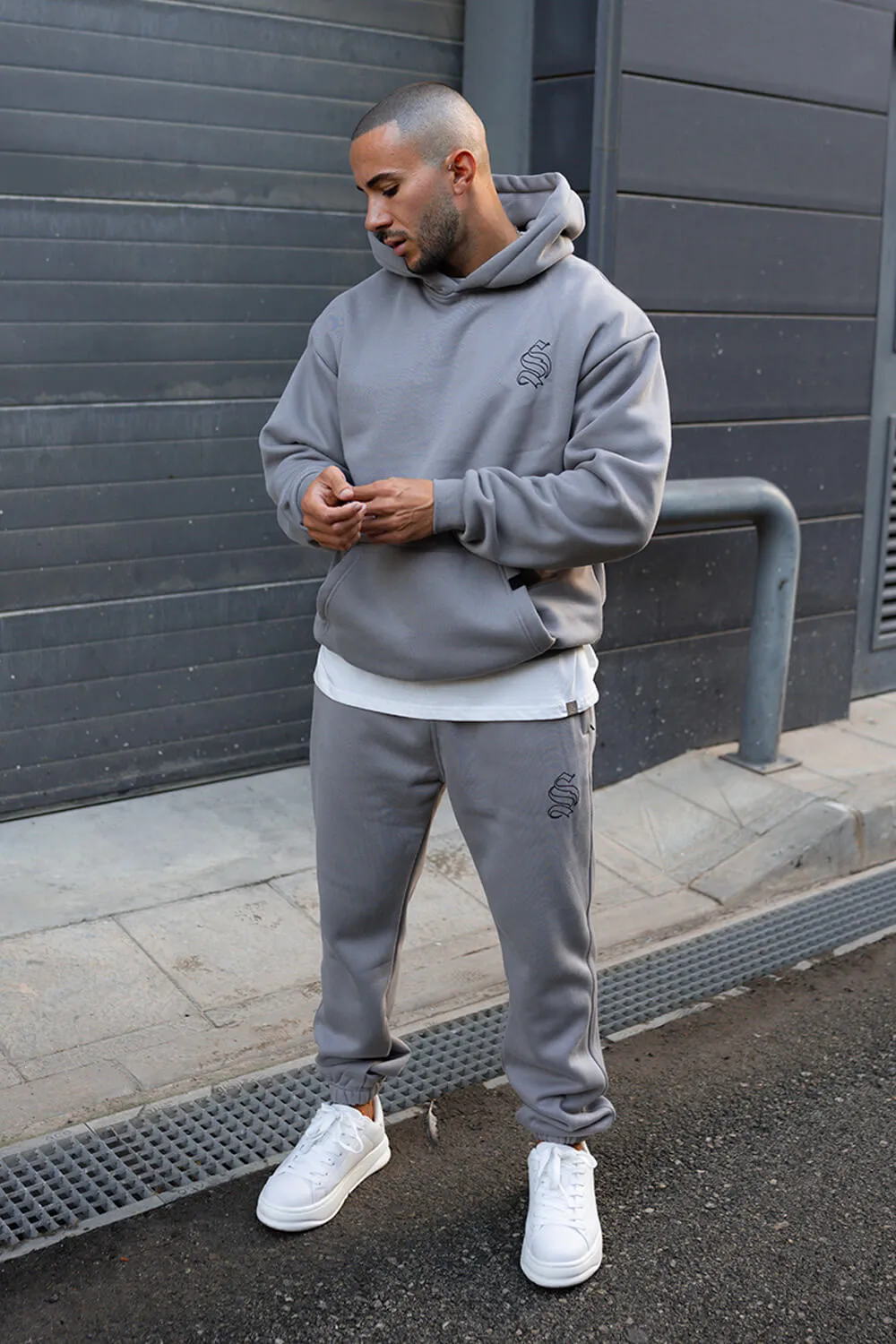 Core Logo Joggers - Fog