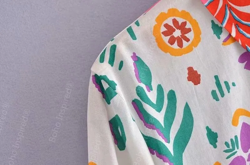 Cotton Long Sleve Autumn Winter Boho Dress