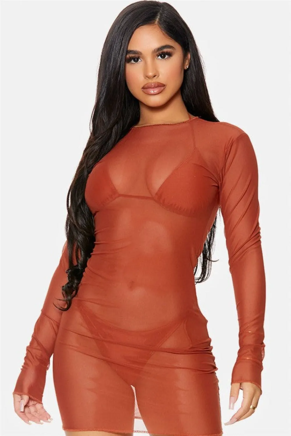 Cover Me Mesh Pool Swimwear Dress