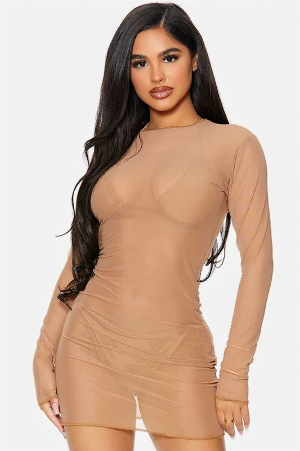 Cover Me Mesh Pool Swimwear Dress