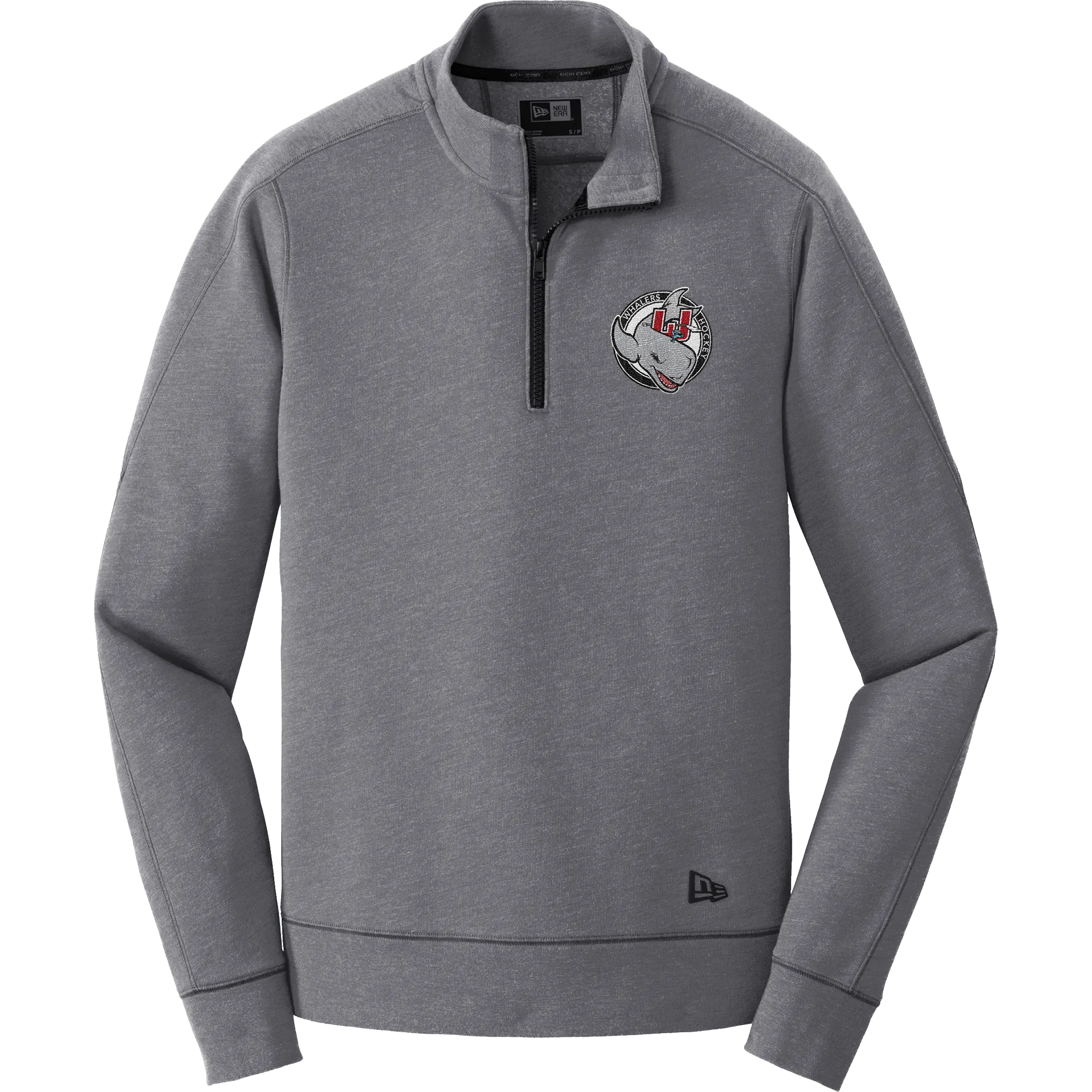 CT Whalers Tier 2 New Era Tri-Blend Fleece 1/4-Zip Pullover