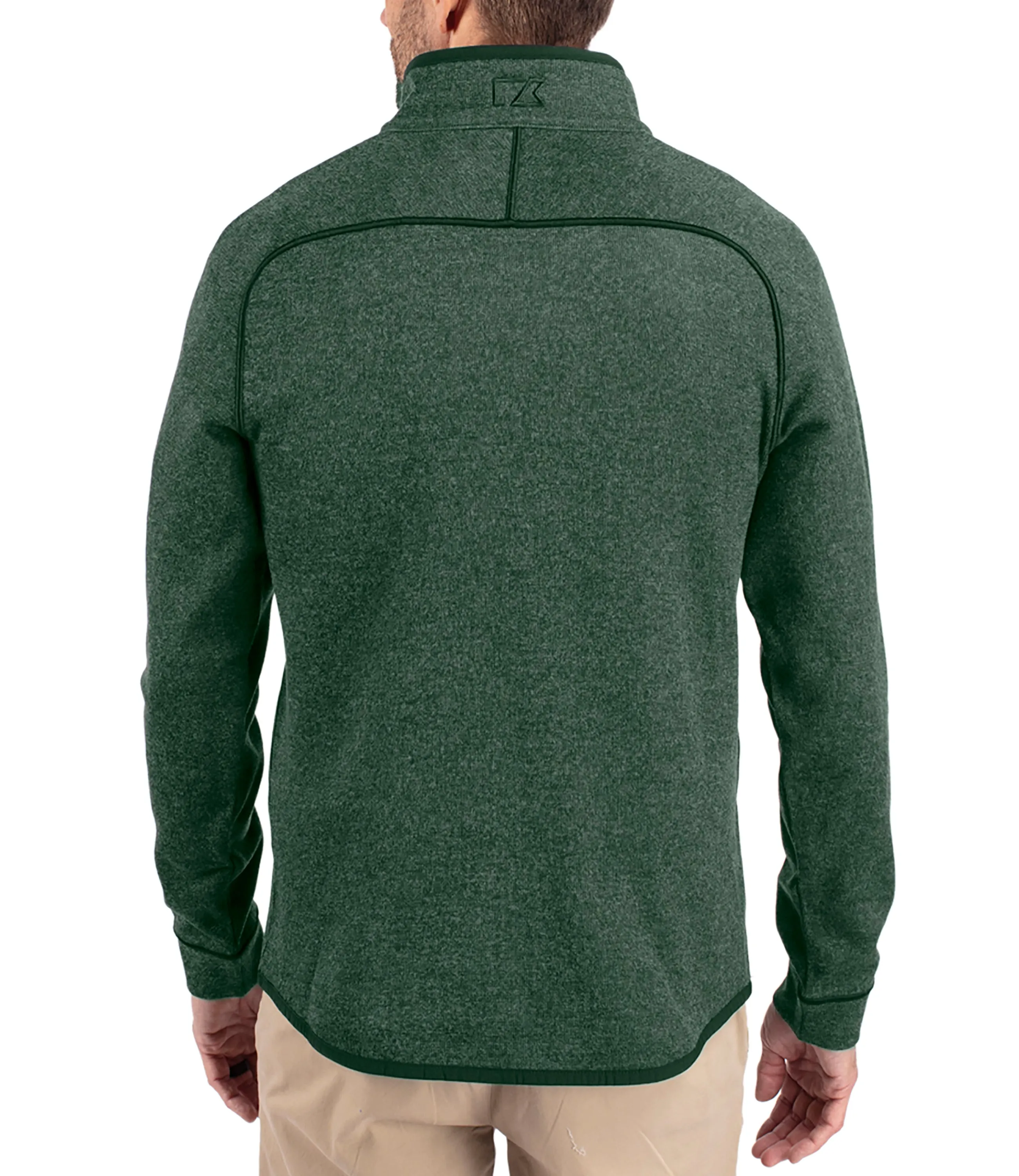 Cutter & Buck Mainsail Sweater-Knit Mens Half Zip Pullover Jacket