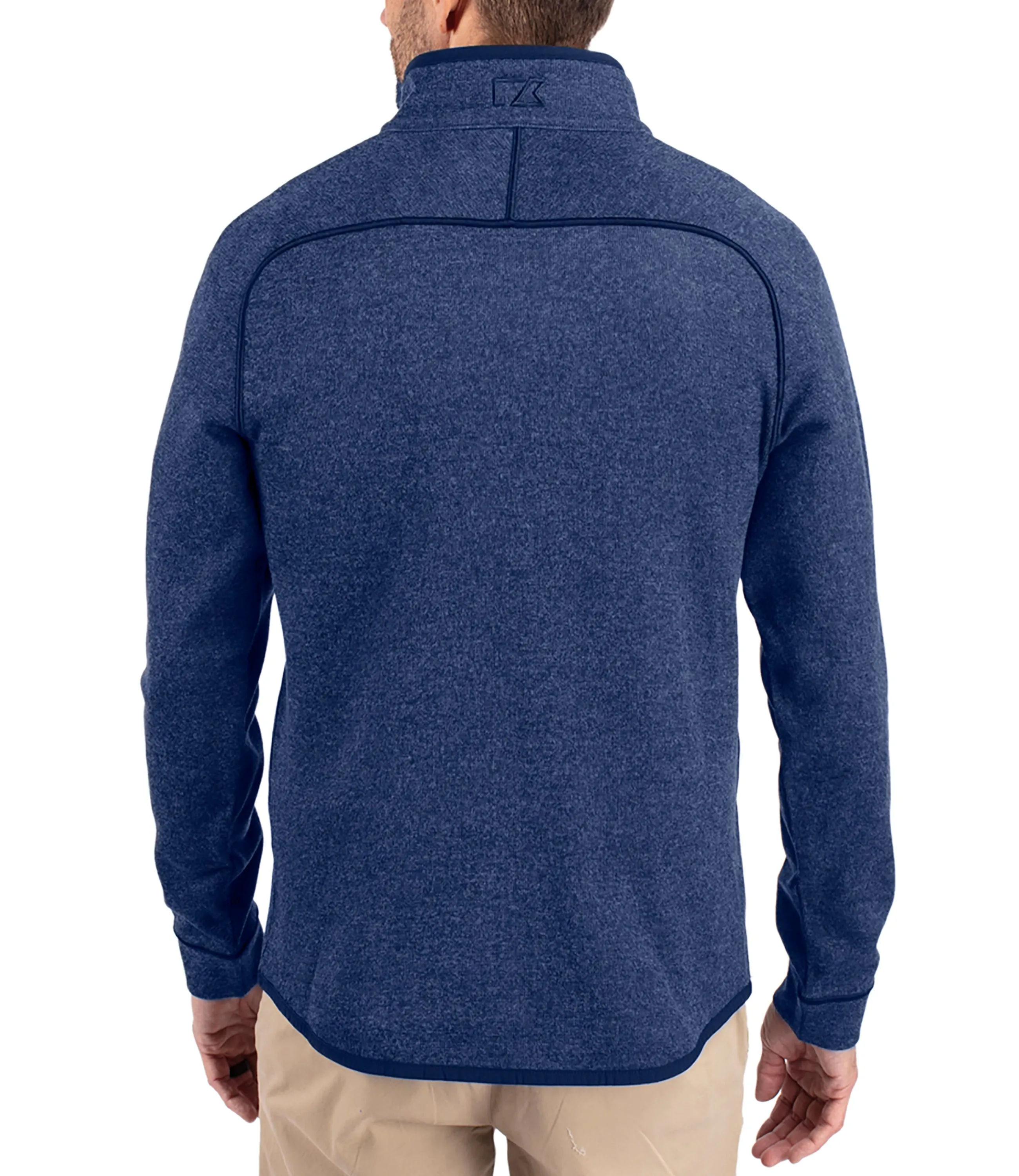Cutter & Buck Mainsail Sweater-Knit Mens Half Zip Pullover Jacket