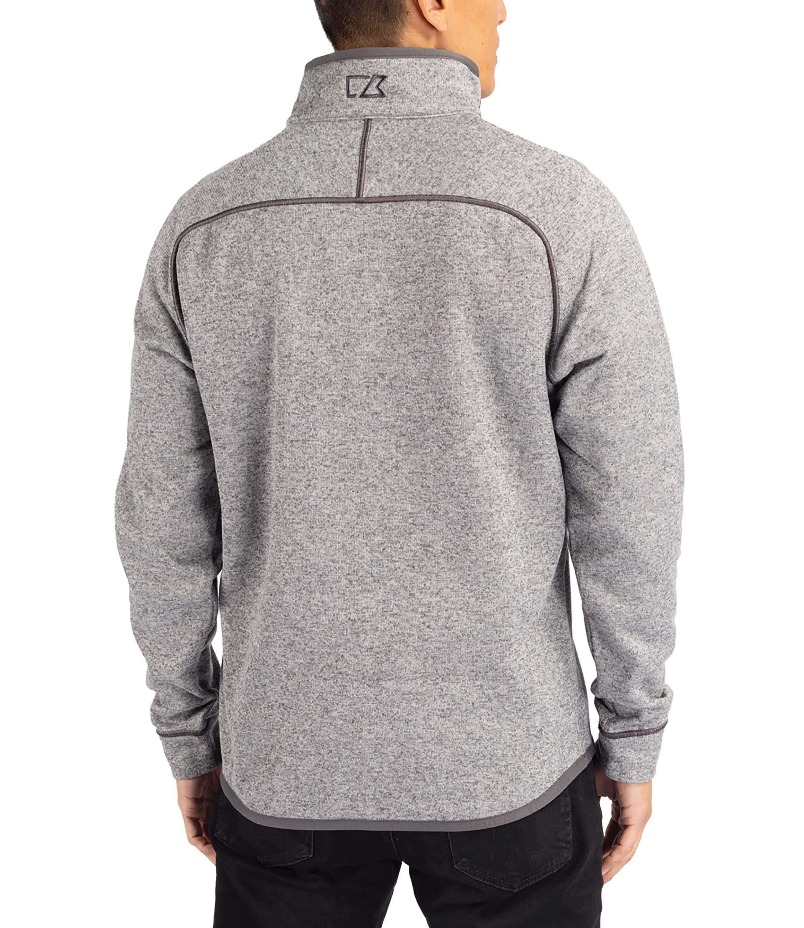 Cutter & Buck Mainsail Sweater-Knit Mens Half Zip Pullover Jacket