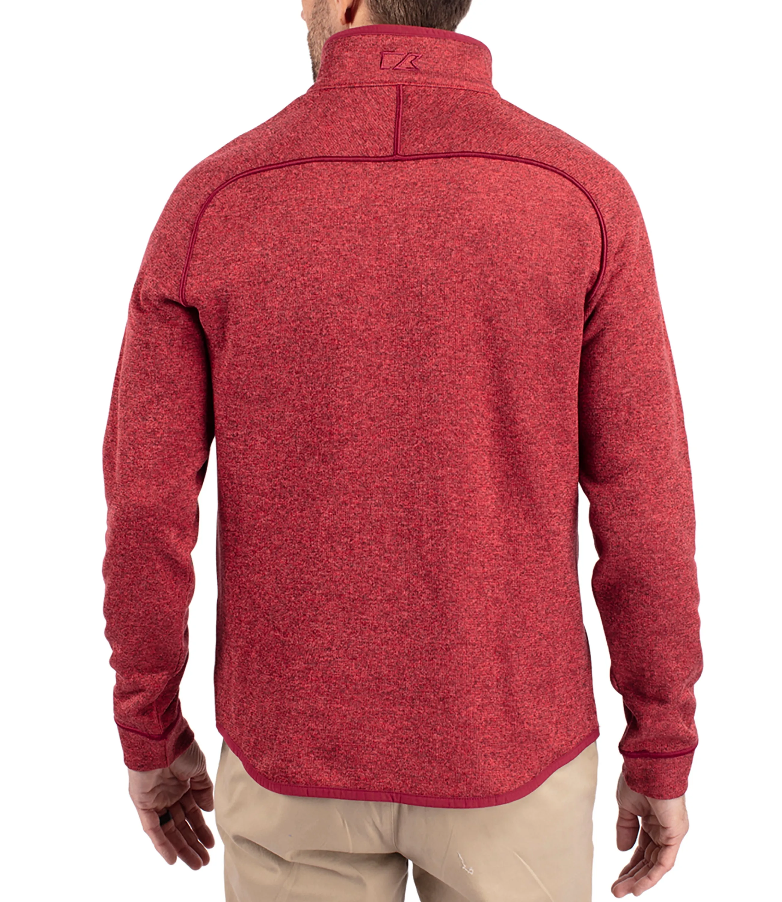 Cutter & Buck Mainsail Sweater-Knit Mens Half Zip Pullover Jacket