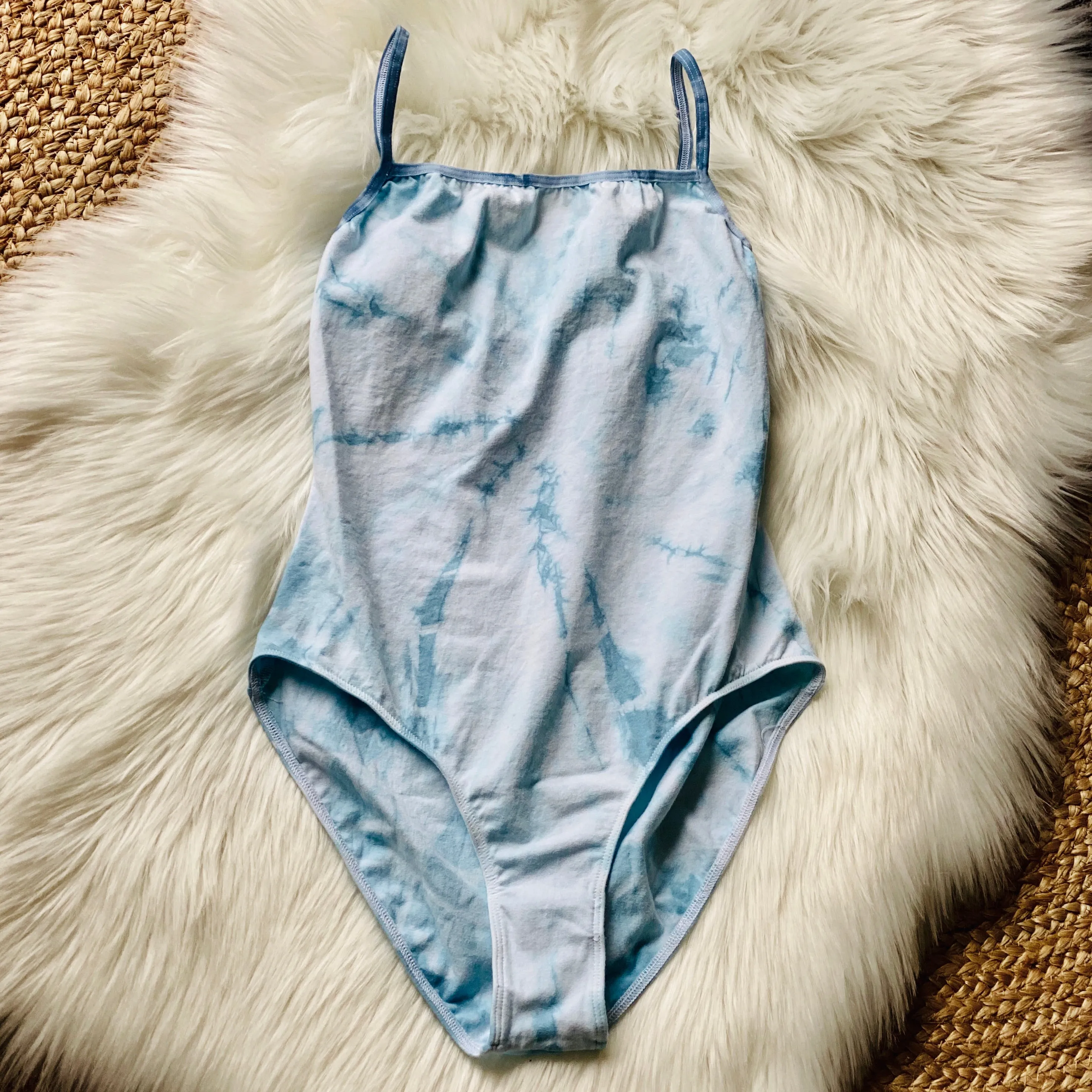 Day Dreamin' Spaghetti Strap Bodysuit - Poolside