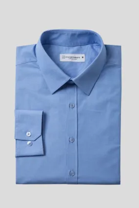 Dean regular fit cotton shirt - light blue