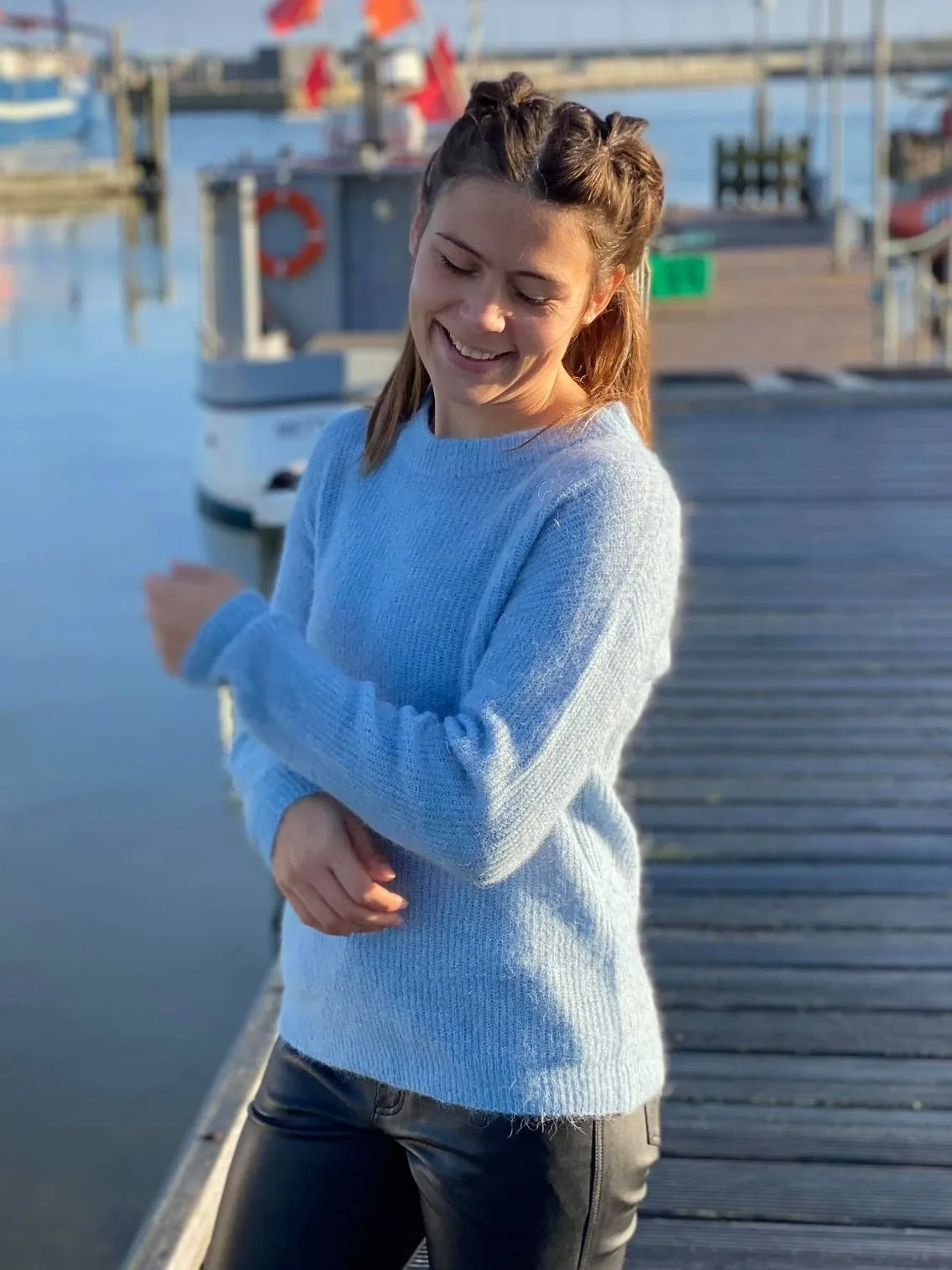 Denim Hunter Knit Pullover - Strik m. uld