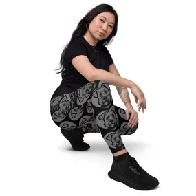 DOG BREED LEGGINGS with pockets - GLEN OF IMAAL TERRIER - HERTTAHOUND - grey