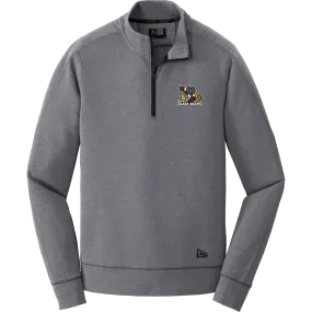 Dupage Black Bears New Era Tri-Blend Fleece 1/4-Zip Pullover
