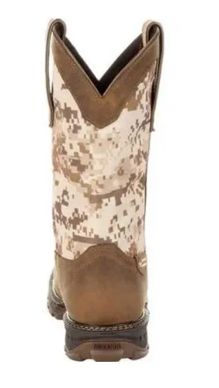 Durango Maverick Men's Brown Leather Steel Toe WP EH Pull-On Work Boot DDB0207