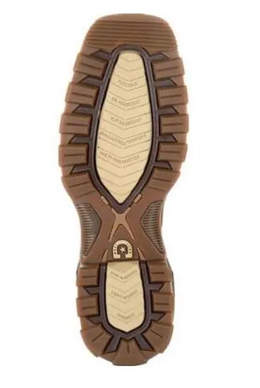 Durango Maverick Men's Brown Leather Steel Toe WP EH Pull-On Work Boot DDB0207
