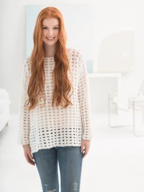 Easy Mesh Pullover (Crochet)