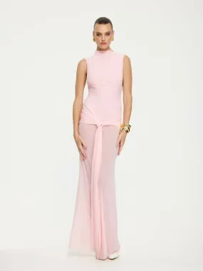 Effie Kats Roza Maxi Dress in Petal Pink Size 8