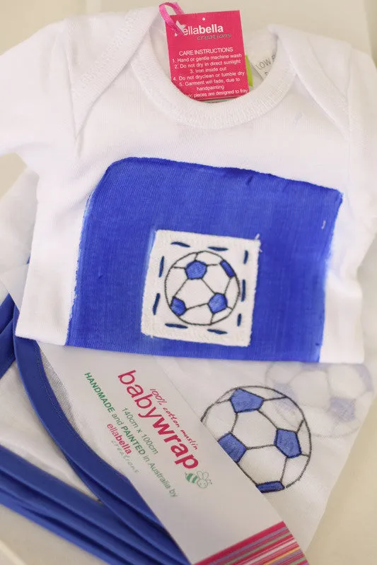 Ellabella - Baby Boy Soccer Print Bodysuit