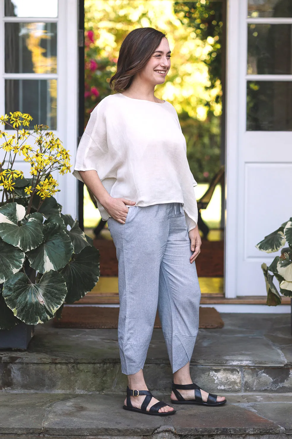 Everly Linen Blouse (Multiple Colors Inside)