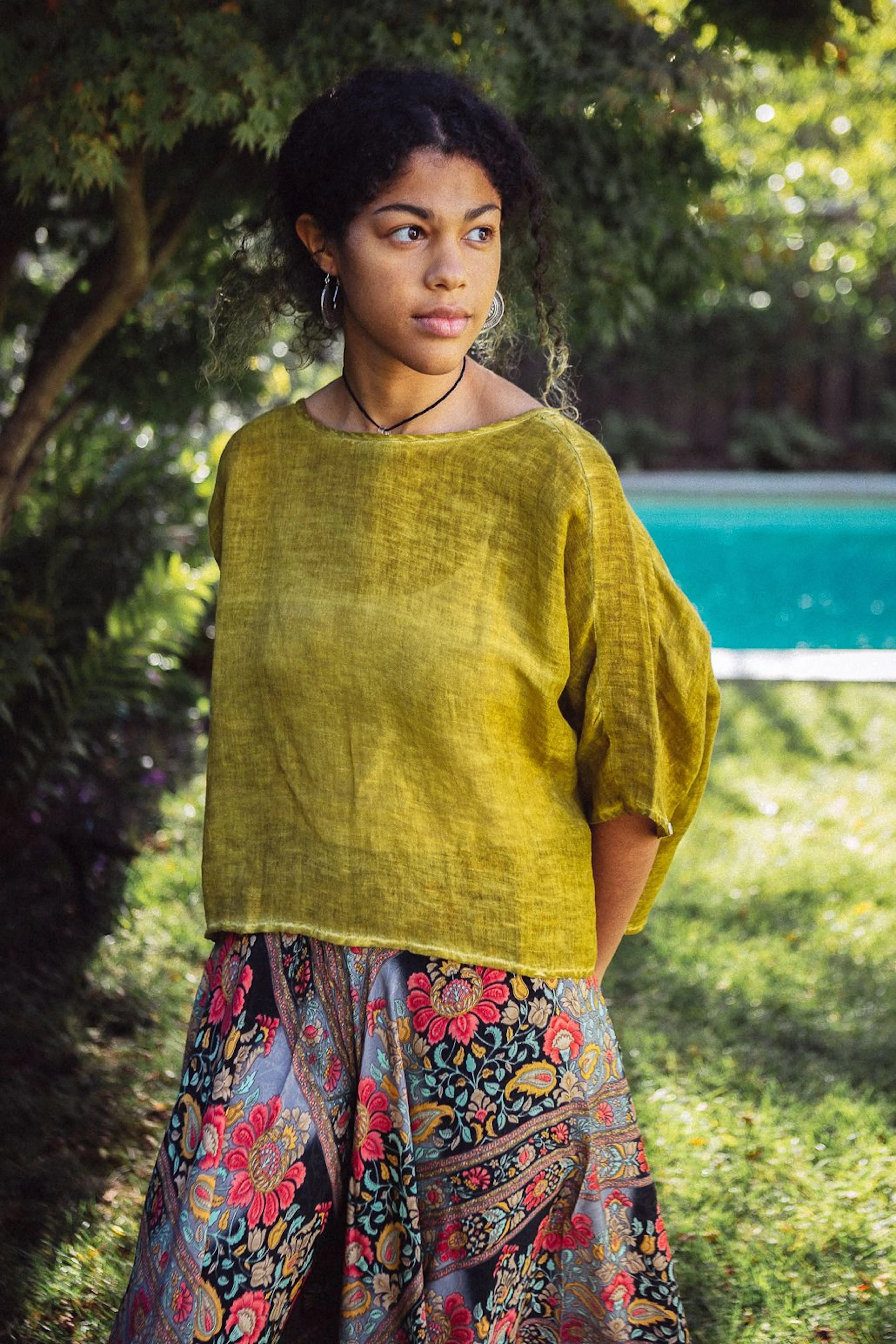 Everly Linen Blouse (Multiple Colors Inside)
