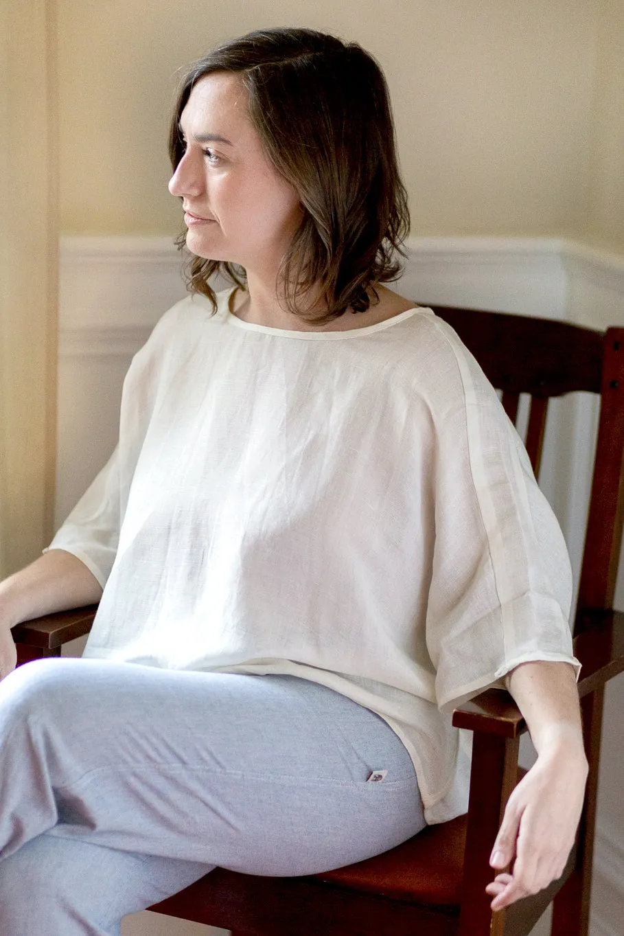 Everly Linen Blouse (Multiple Colors Inside)