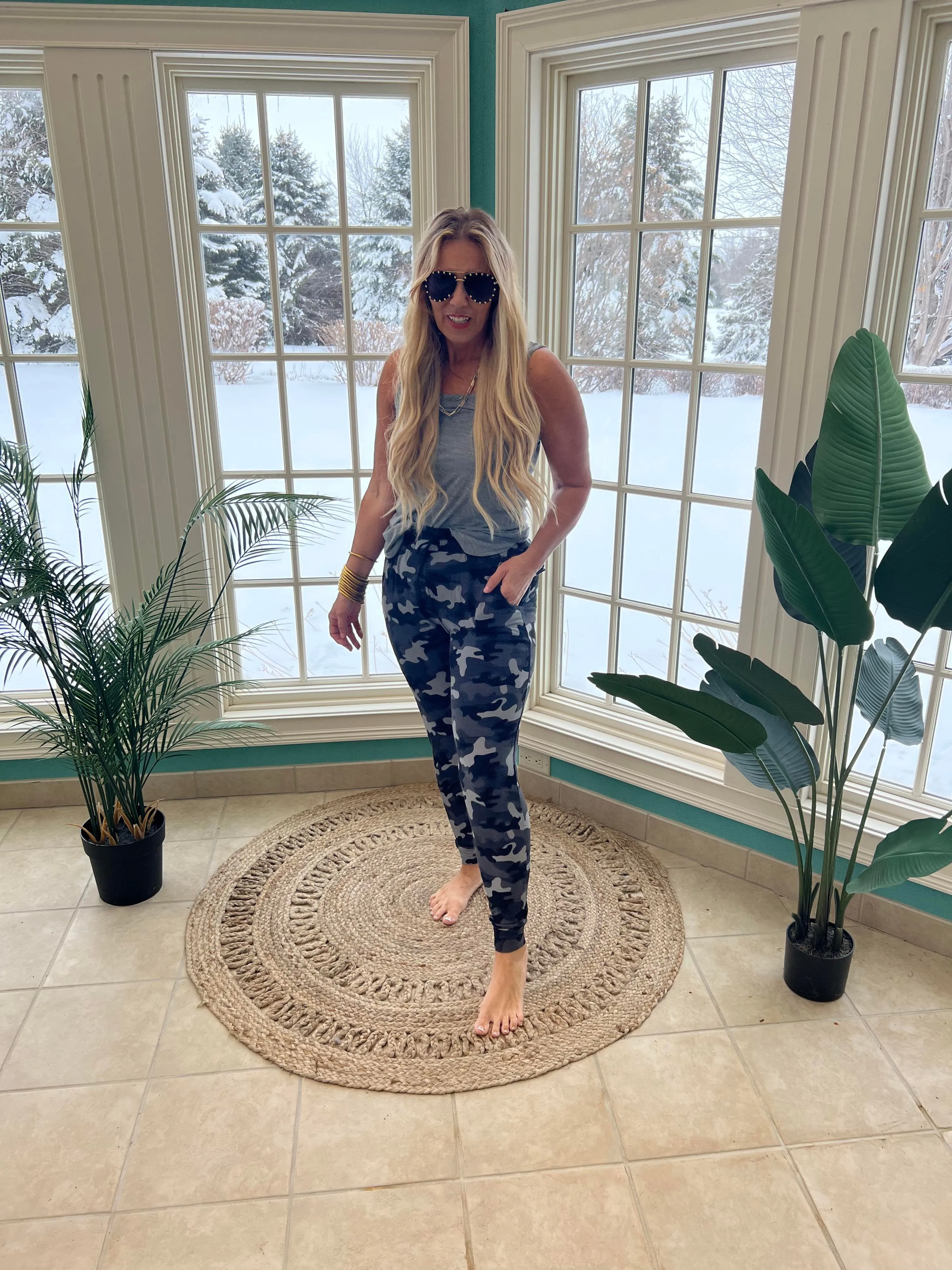 Everyday Black/Grey Camo Joggers - Final Sale
