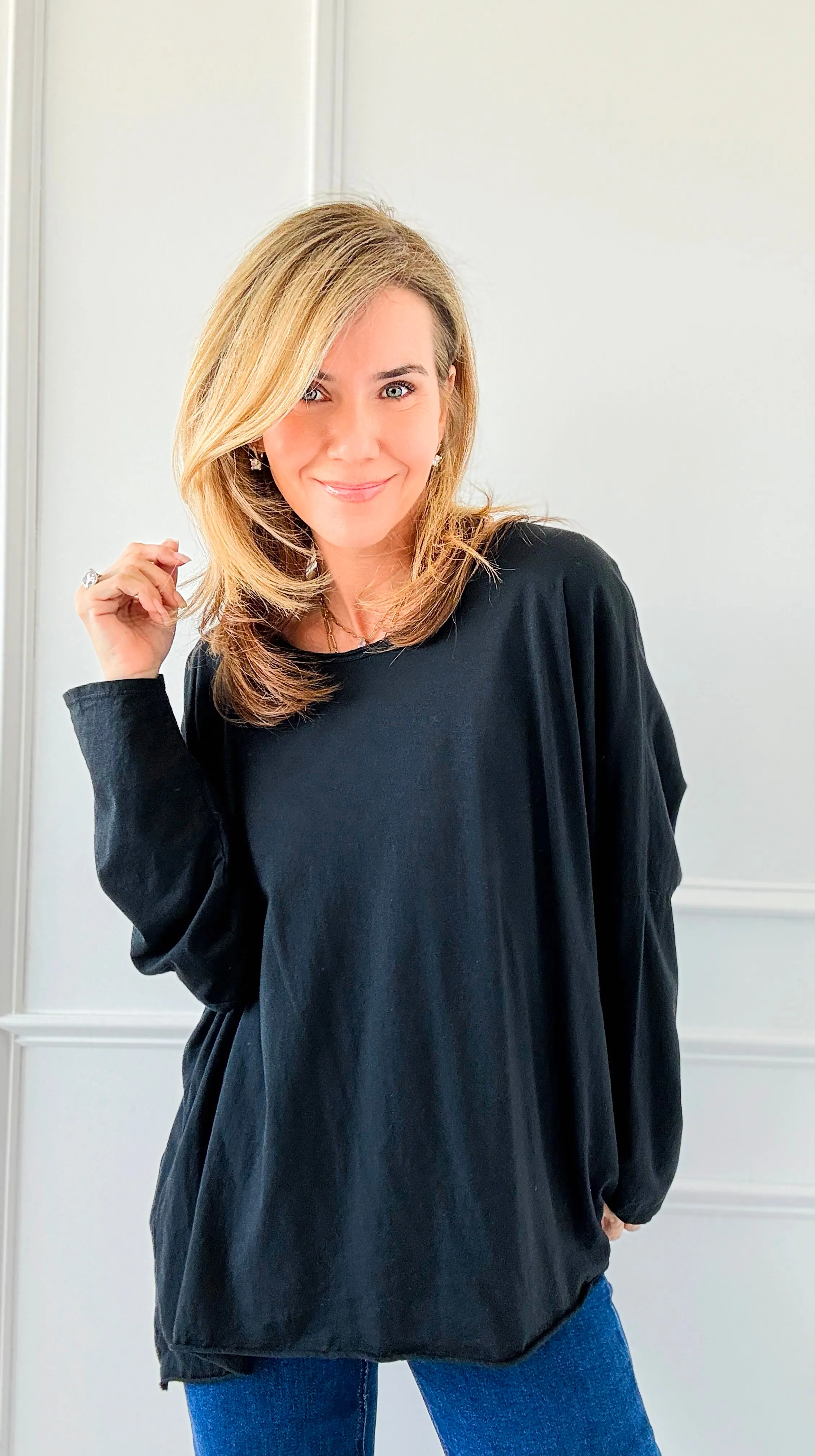 Everyday Italian Relaxed Tee - Black