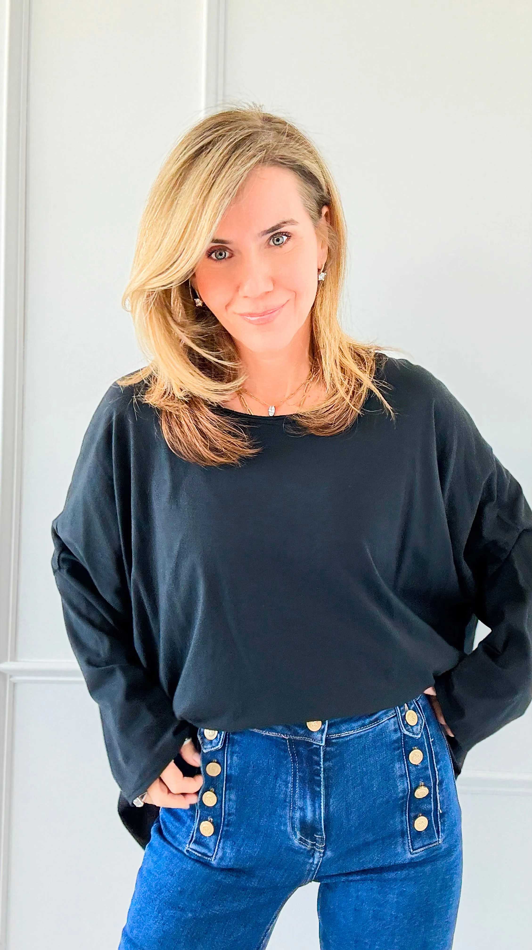 Everyday Italian Relaxed Tee - Black