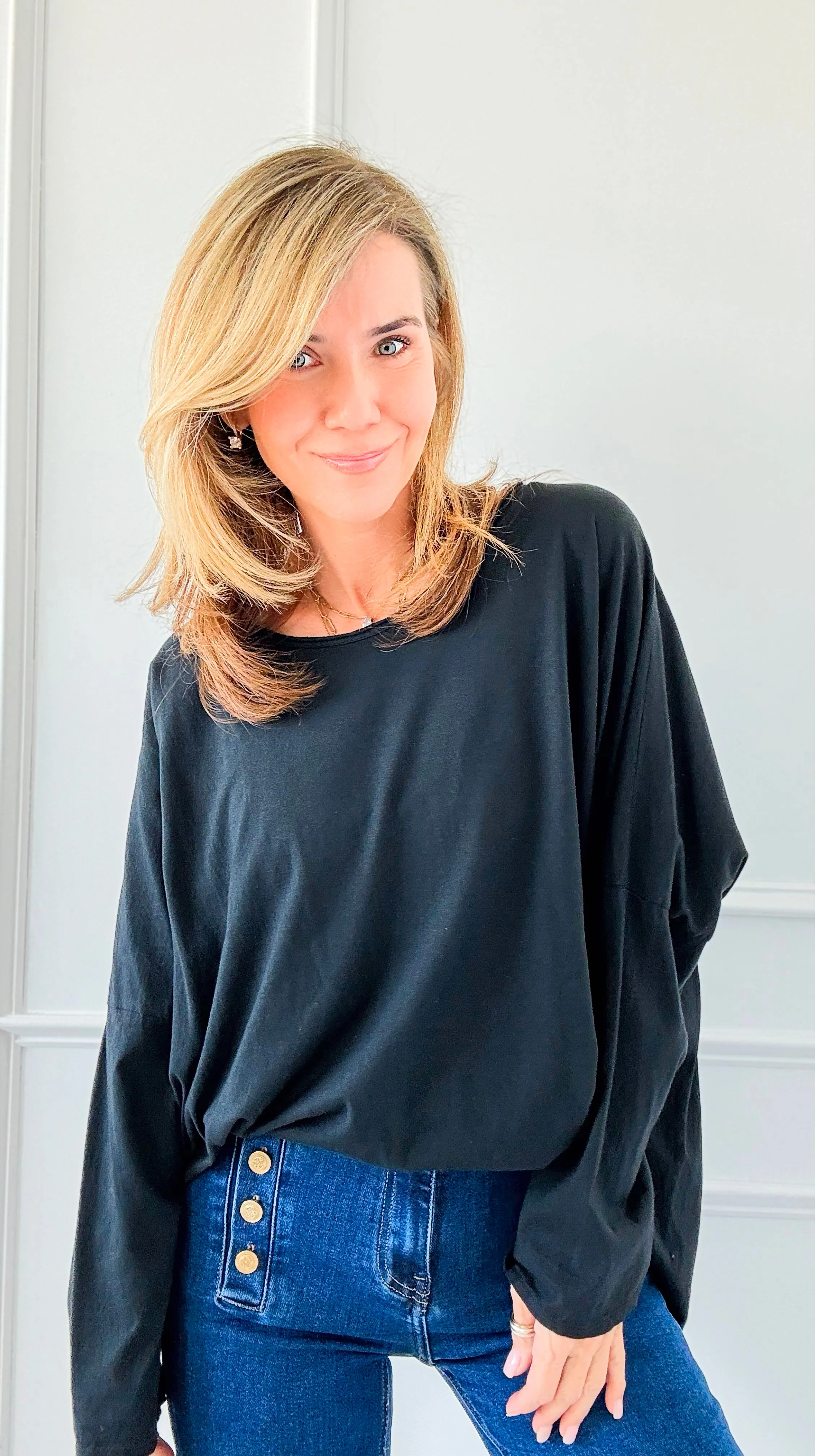 Everyday Italian Relaxed Tee - Black