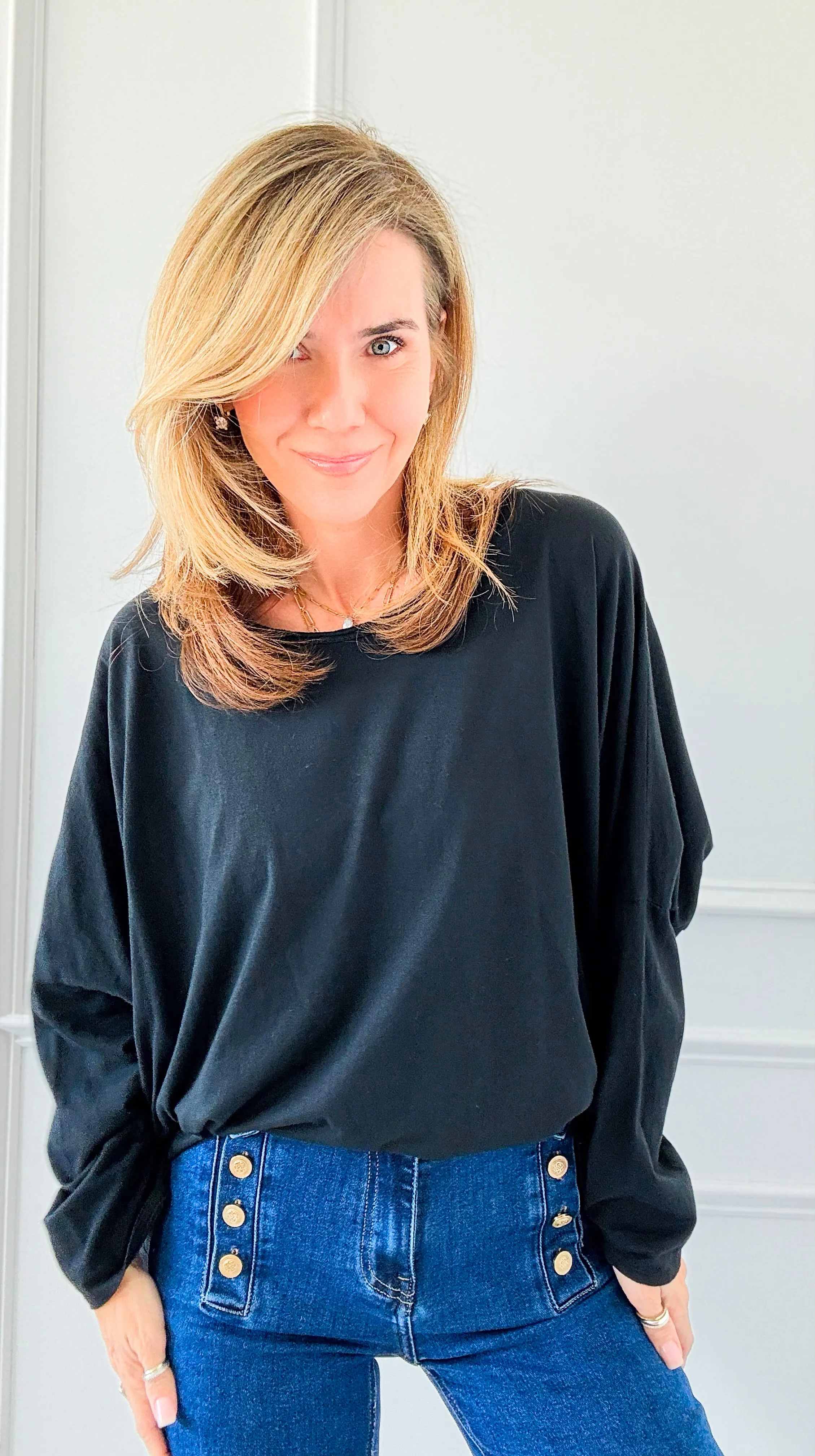 Everyday Italian Relaxed Tee - Black