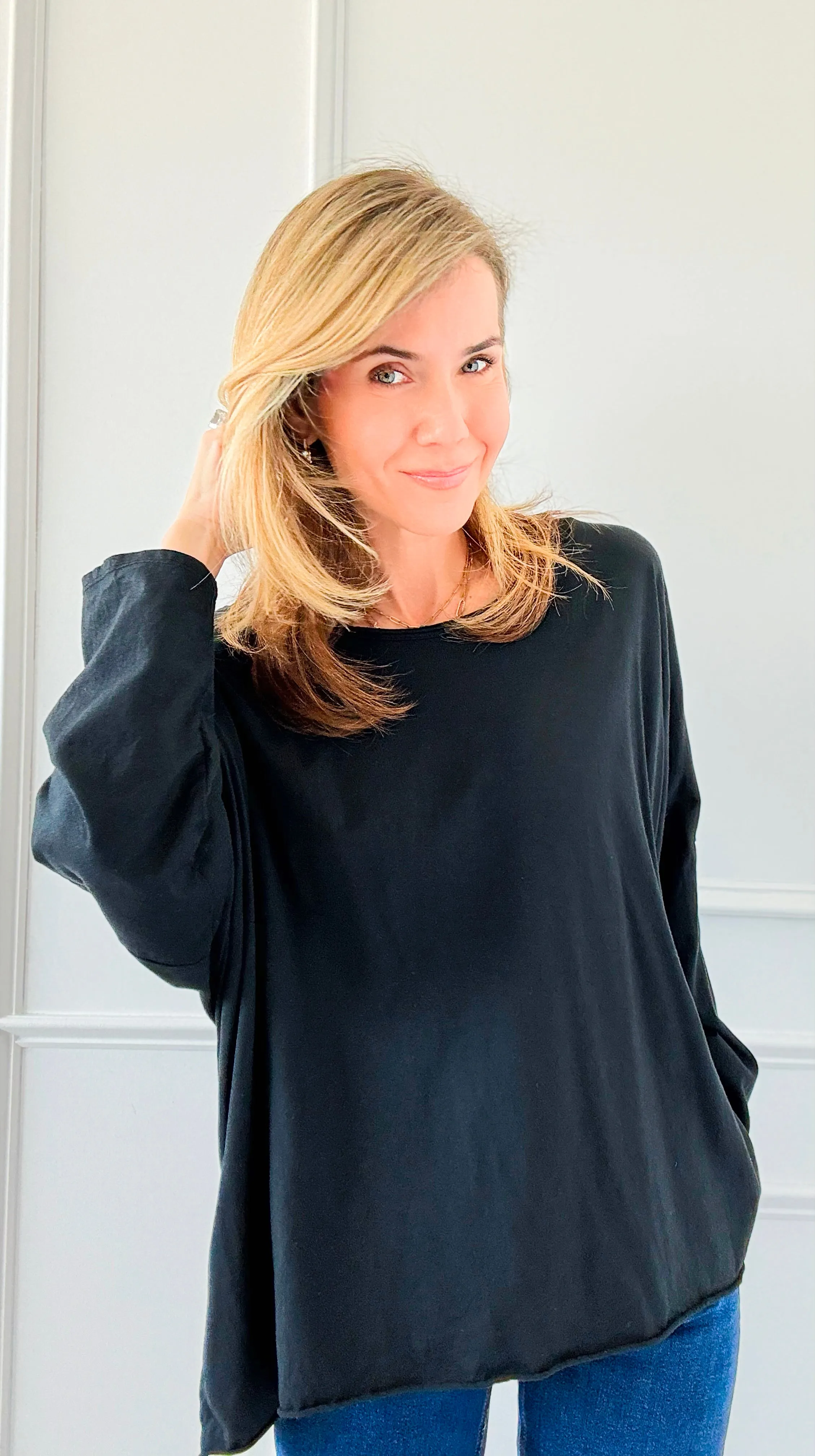 Everyday Italian Relaxed Tee - Black