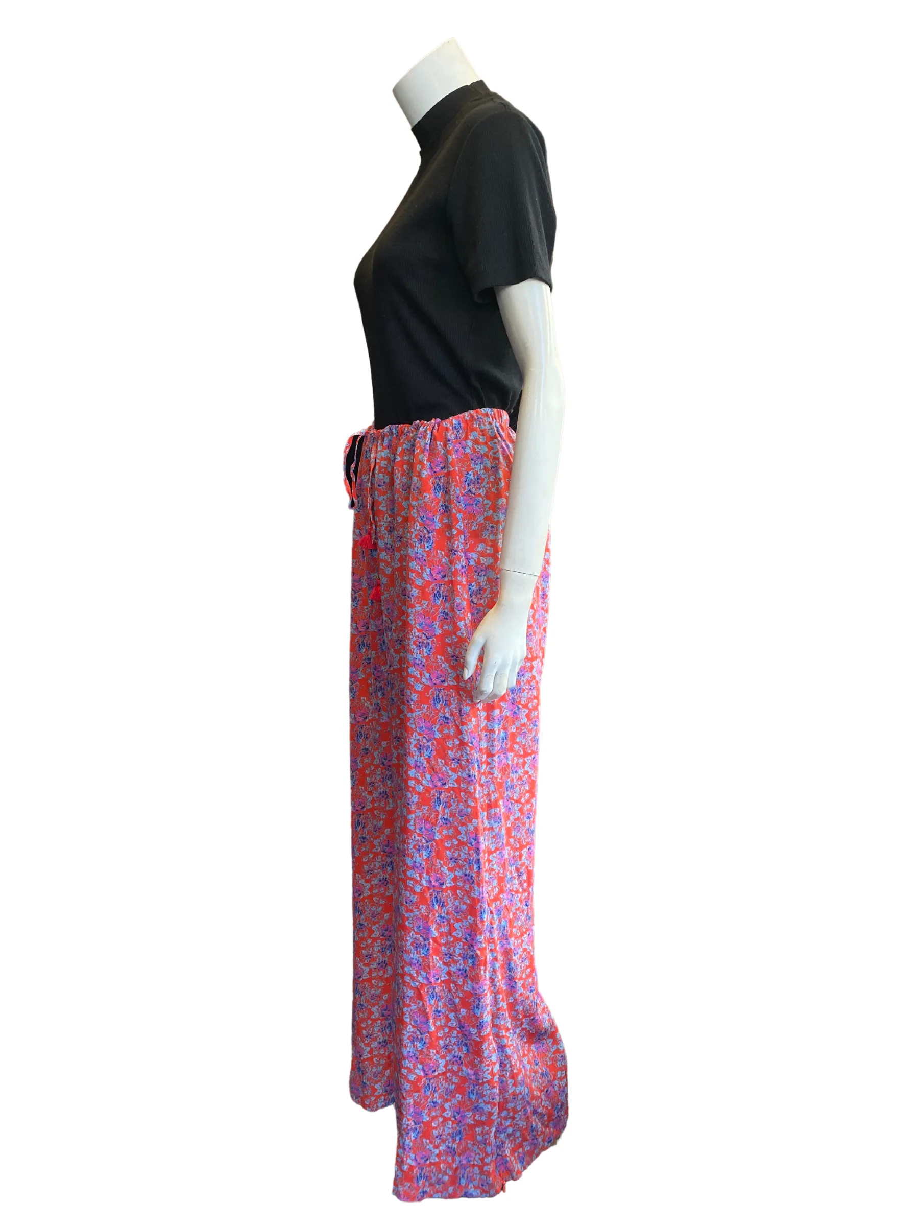 Figure Silk Drawstring Pants |XL|