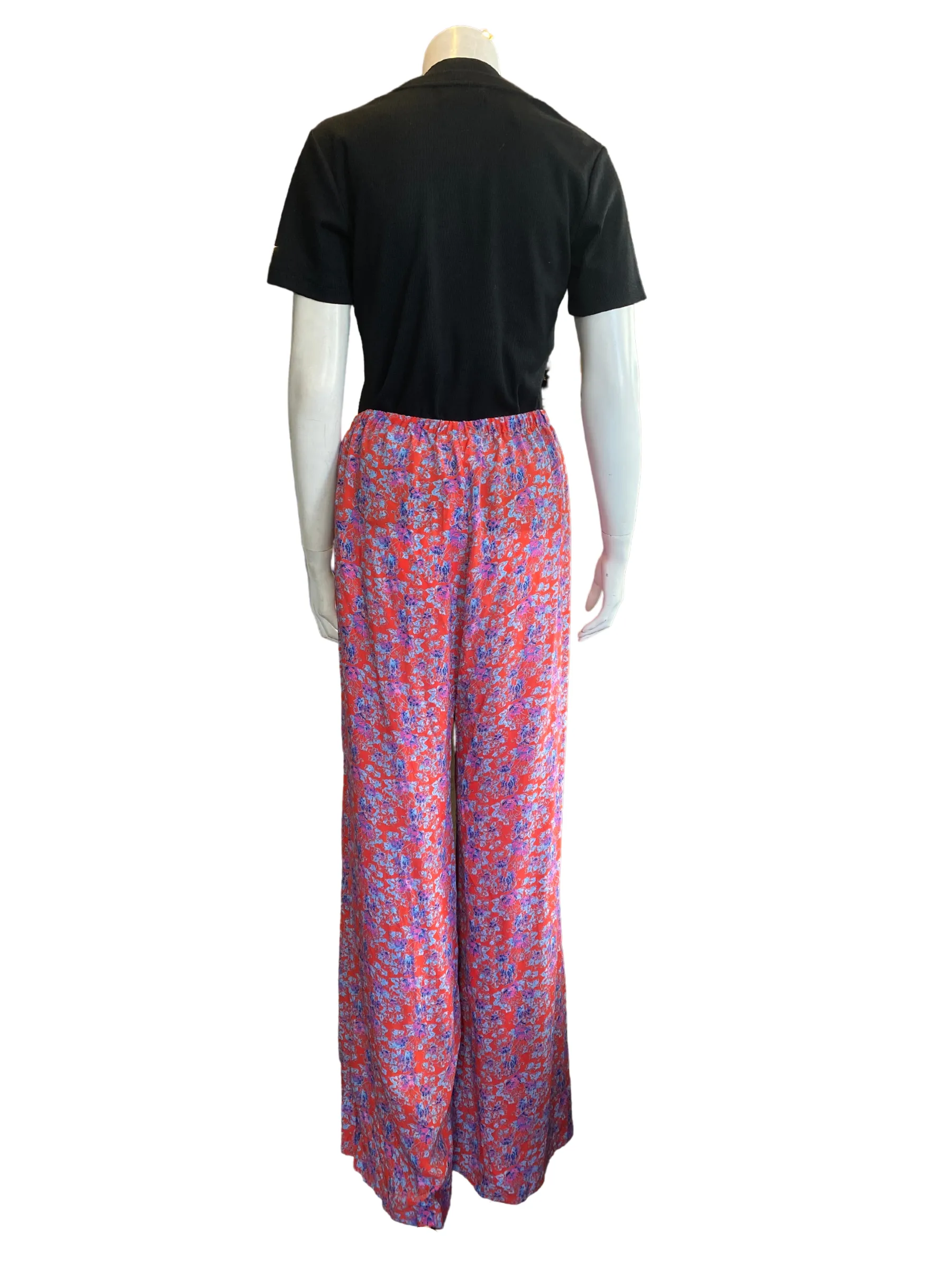 Figure Silk Drawstring Pants |XL|
