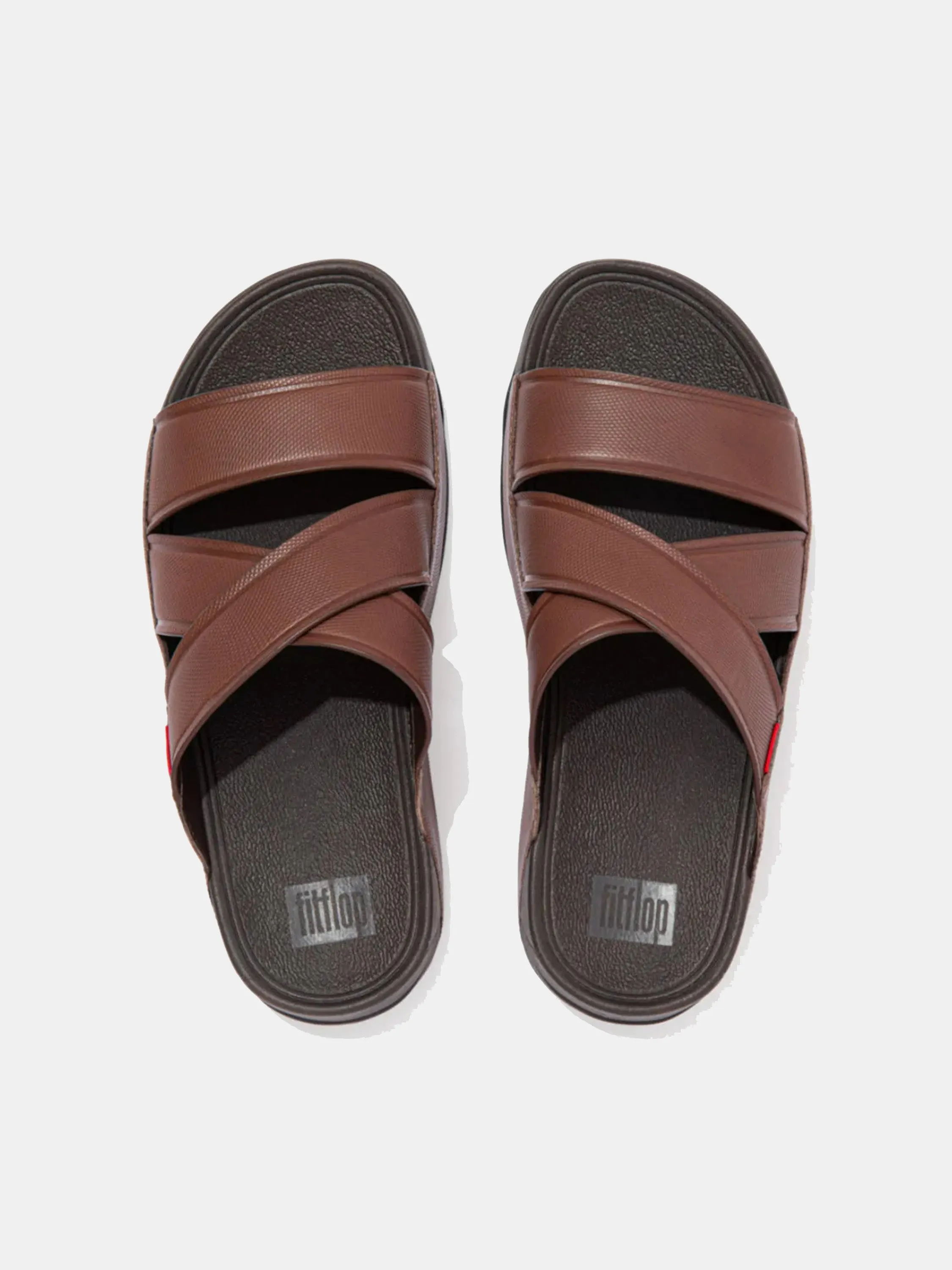 Fitflop Men's Chi Embossed Leather Sandals