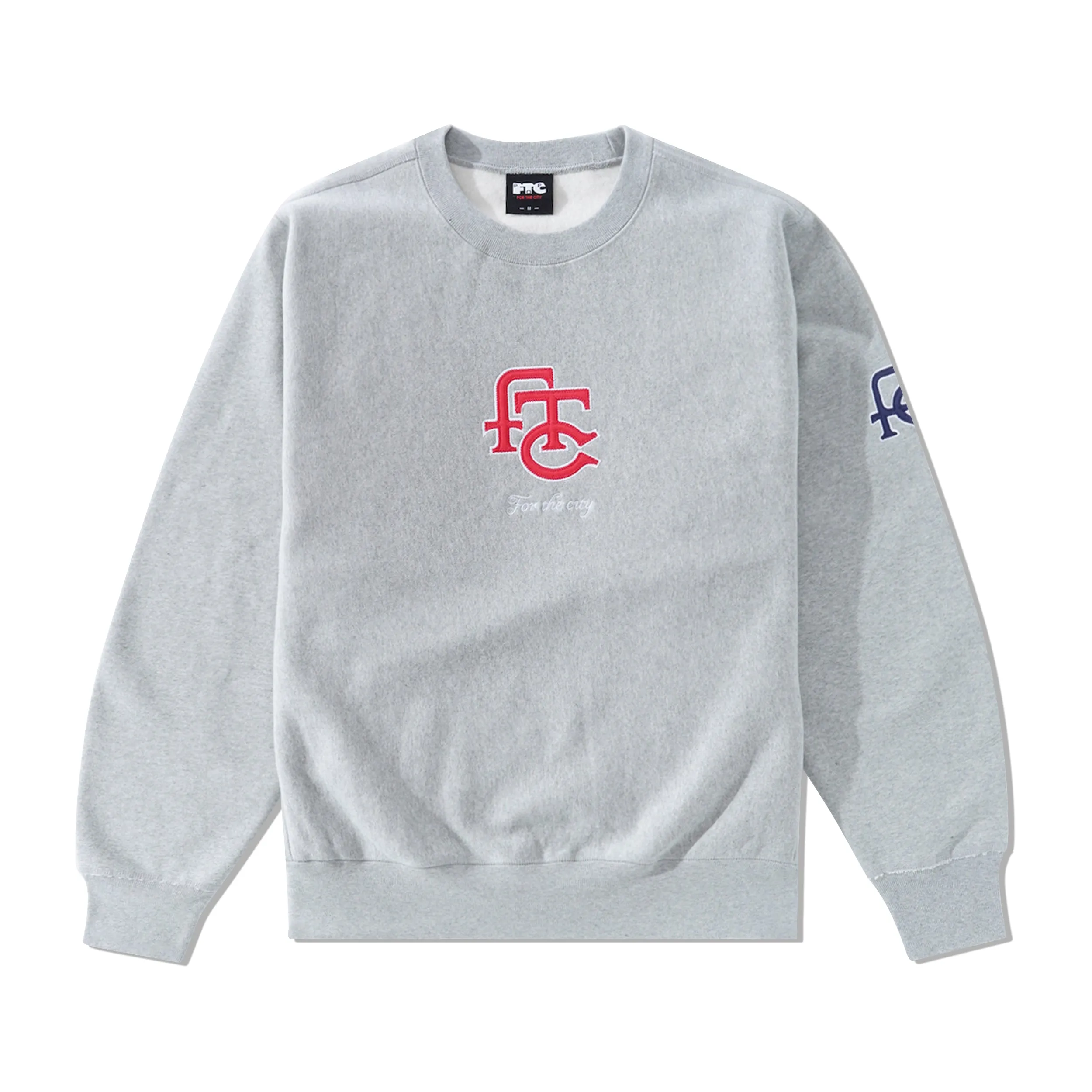 FTC & Pop Crewneck, Heather Grey