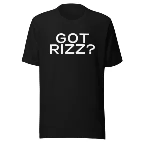 Funny Meme T-shirt Got Rizz? Ultra Soft 100 Percent Cotton Crewneck Unisex Pullover