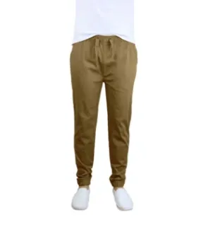 Galaxy By Harvic Men's Twill Jogger Pants Timber Brown XL