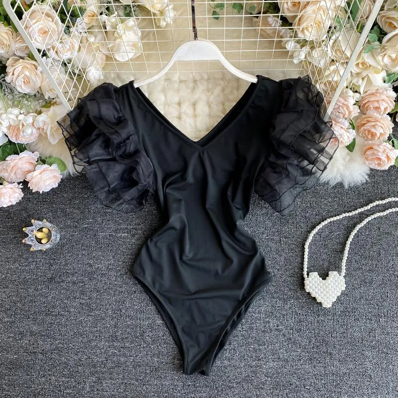 Garima In Our Organza Butterfly Sleeve Bodysuit