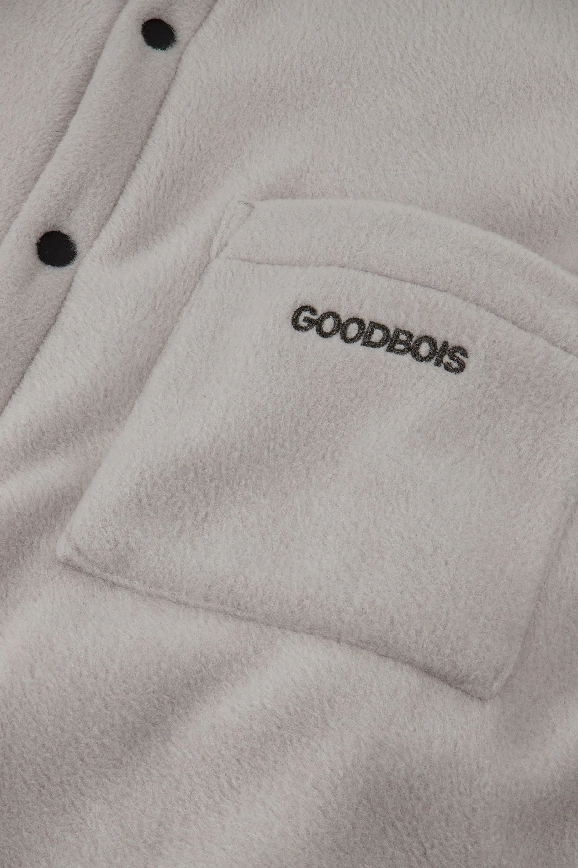 Goodbois Timeless Fleece Buttonshirt Grey