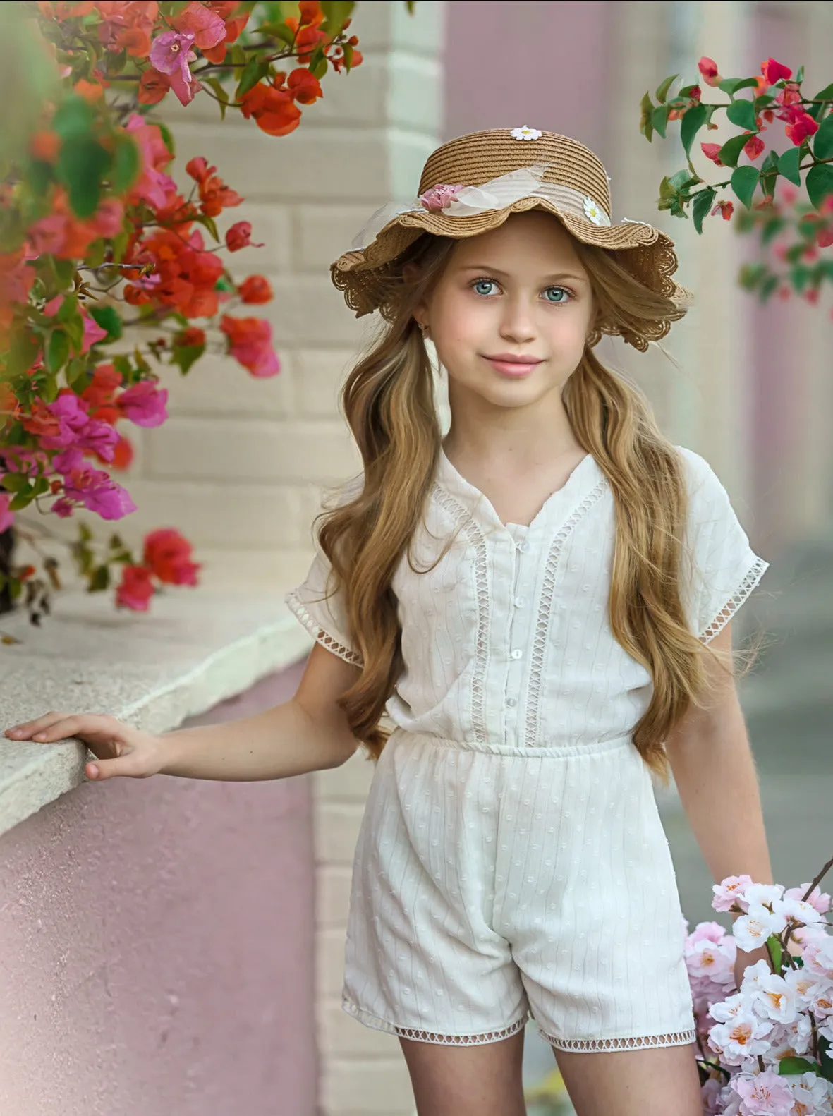Graceful Beauty Short Sleeved Romper