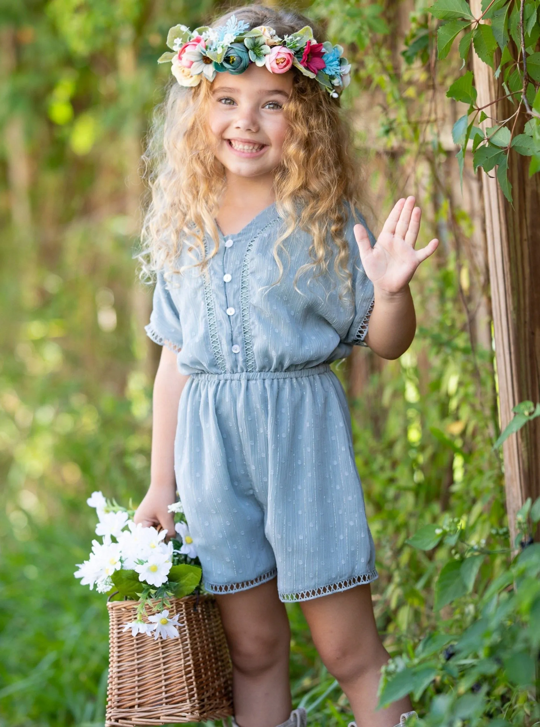 Graceful Beauty Short Sleeved Romper
