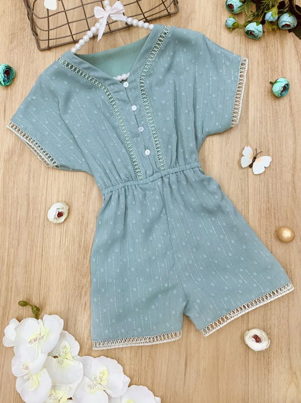 Graceful Beauty Short Sleeved Romper