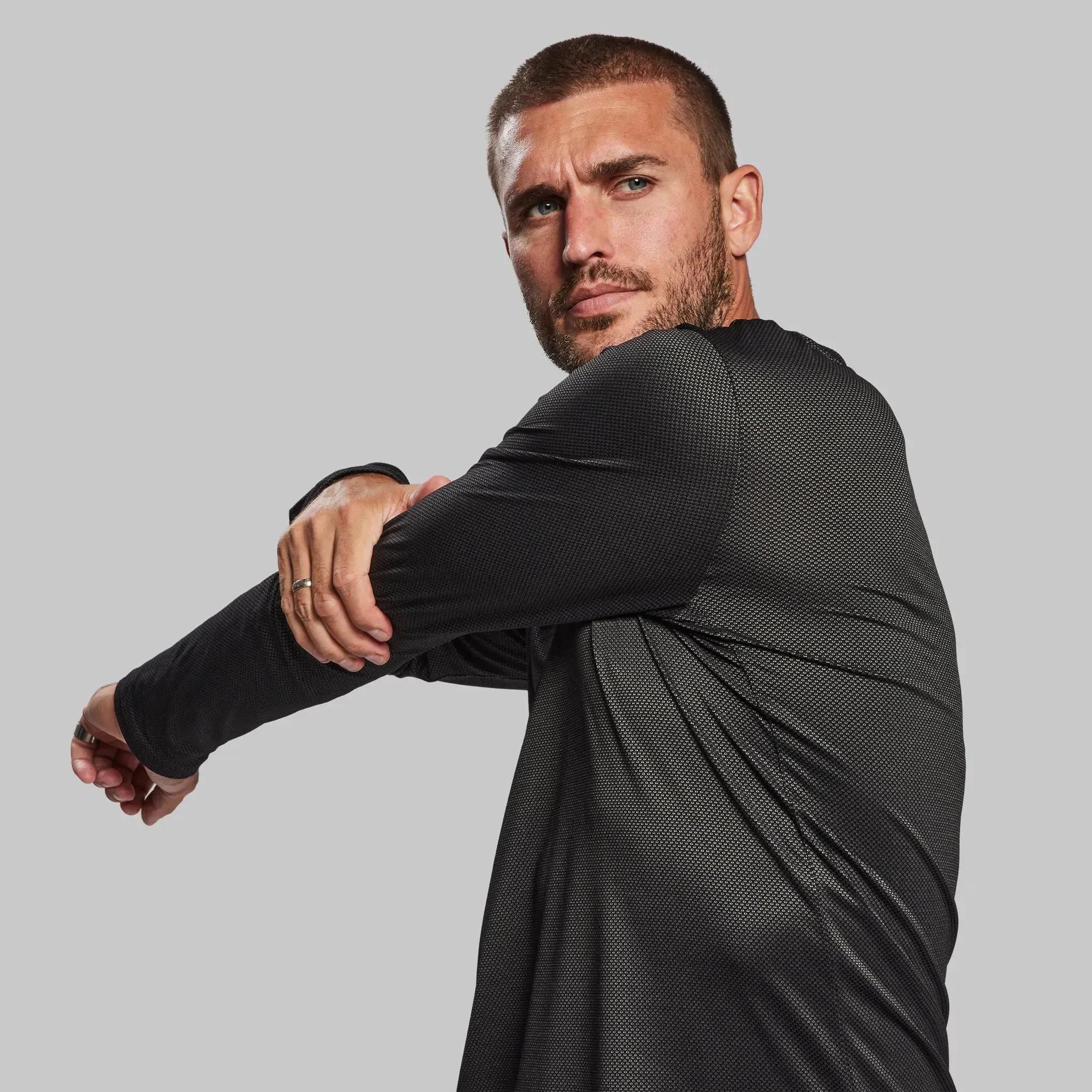 Graphene T Shirt. Long Sleeve Black edition