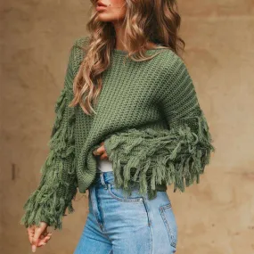 Harajuku Tasseled Pullover