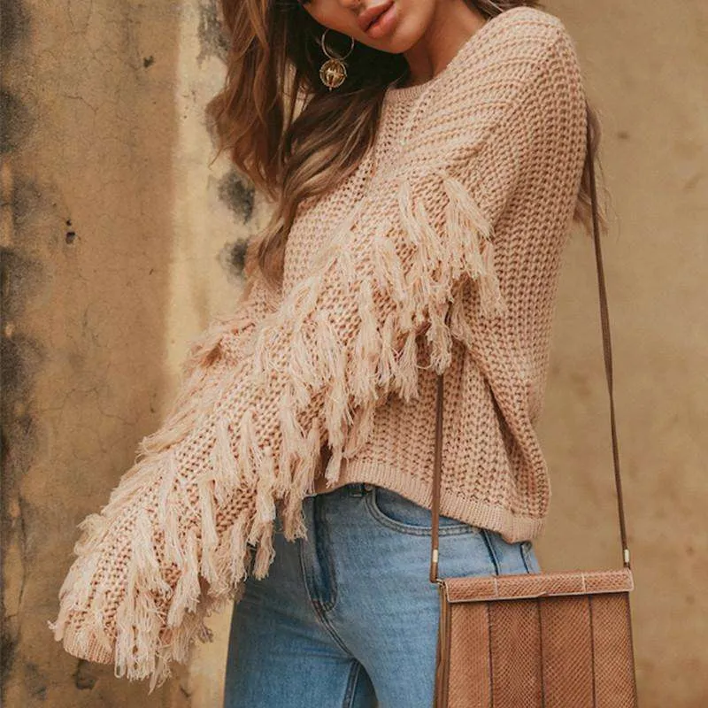 Harajuku Tasseled Pullover