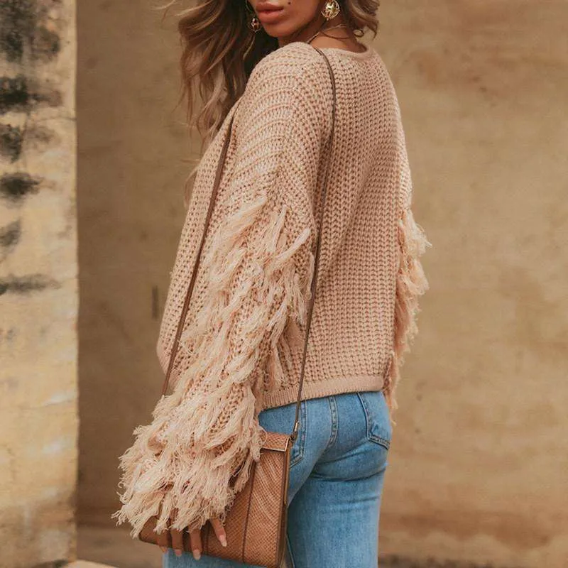 Harajuku Tasseled Pullover